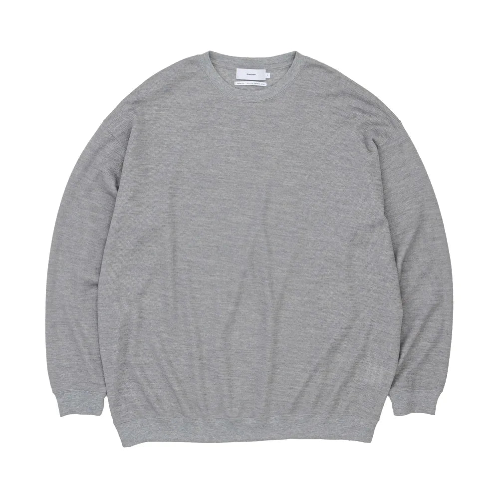 Graphpaper  Wool Honeycomb Crew Neck Thermal (GU243-70219B)の