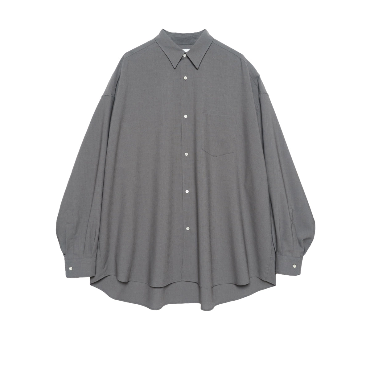 トップス Graphpaper OversizedRegularCollarShirt Graphpaper / Wool Hopsack L/S Oversized Regular Collar Shirt