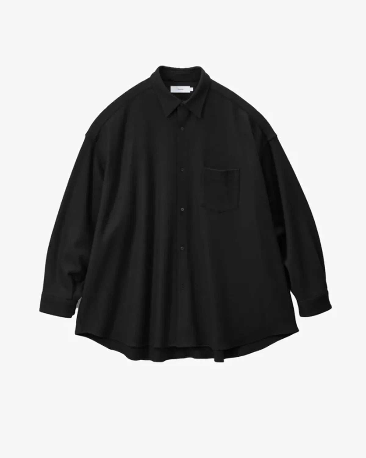 Graphpaper の Wool Smooth Flannel Oversized Regular Collar Shirt (GU253-50221B)