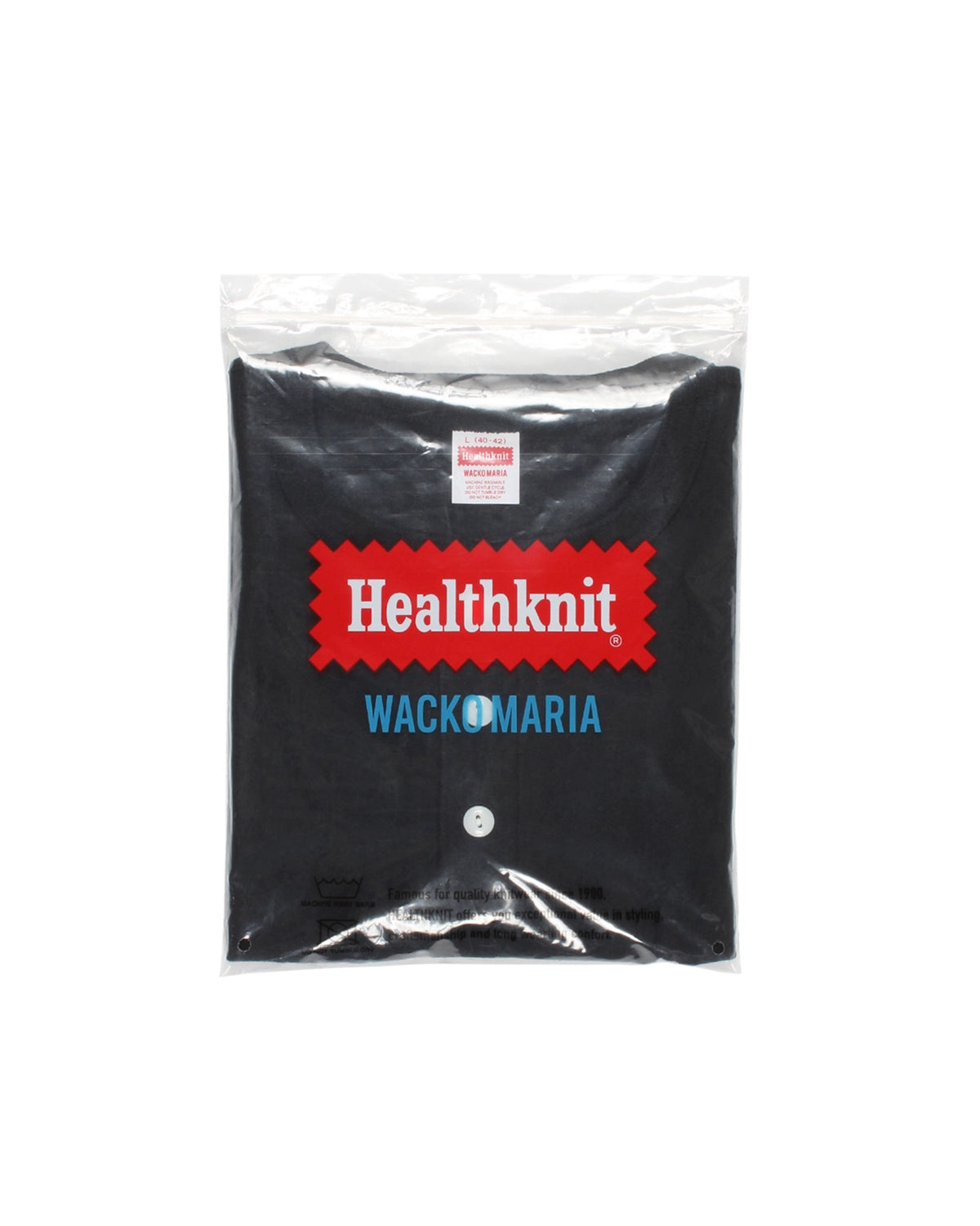 WACKO MARIA × HEALTHKNIT / HENLEY NECK LONG SLEEVE T-SHIRT (26FW-WMT-HK01)
