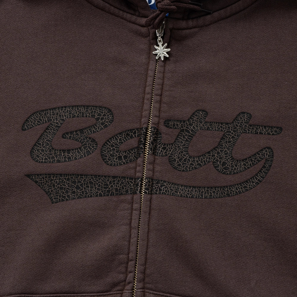 BoTT / Washed Script Logo Zip Hoodie