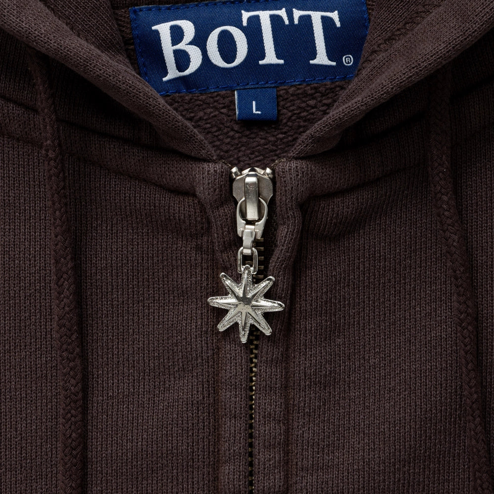 BoTT / Washed Script Logo Zip Hoodie