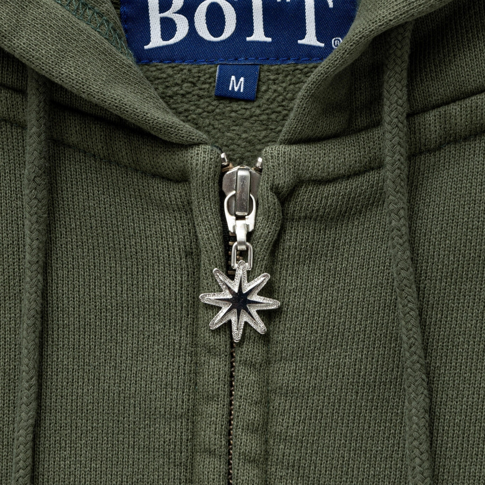 BoTT / Washed Script Logo Zip Hoodie