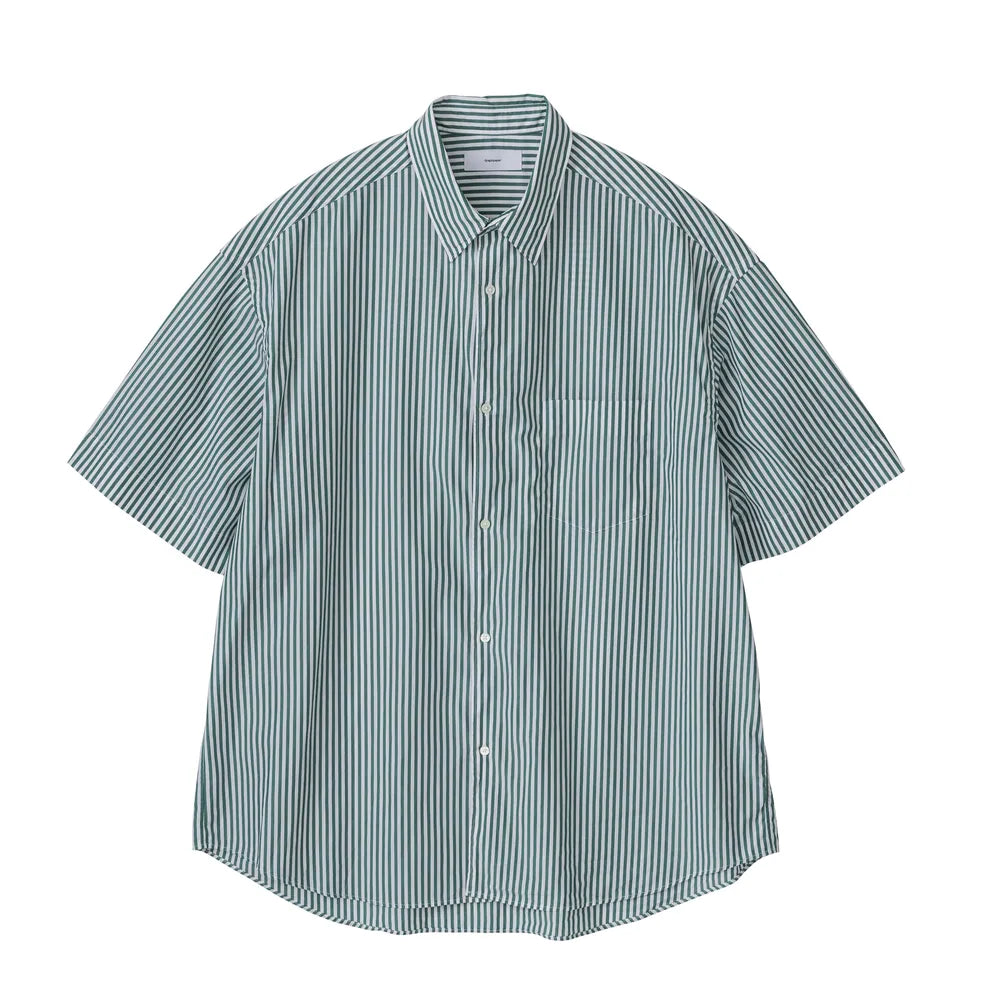 Graphpaper の Broad S/S Oversized Regular Collar Shirt (GM241-50003STB)
