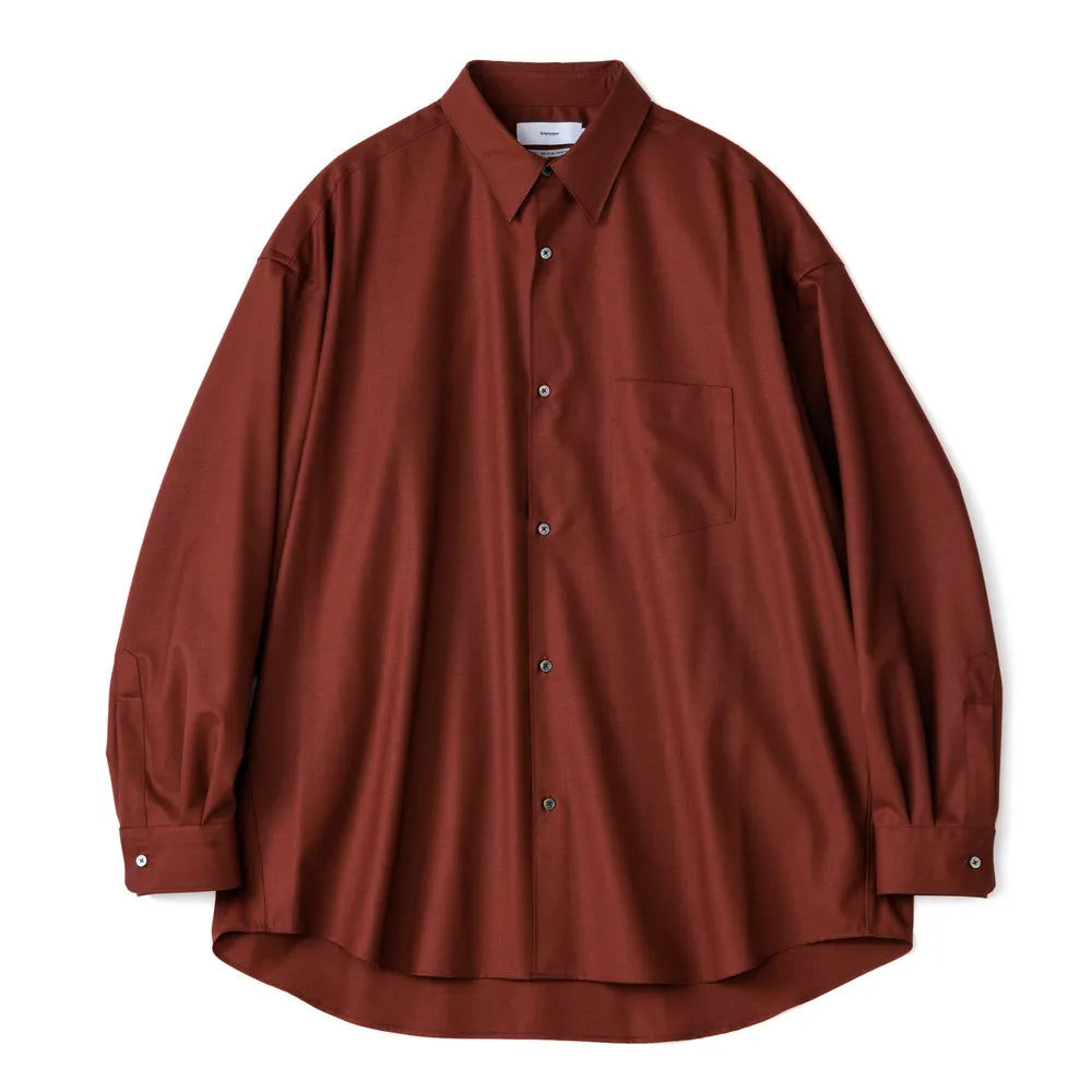 Graphpaper / Fine Wool Tropical Oversized Regular Collar Shirt (GM243-50040)