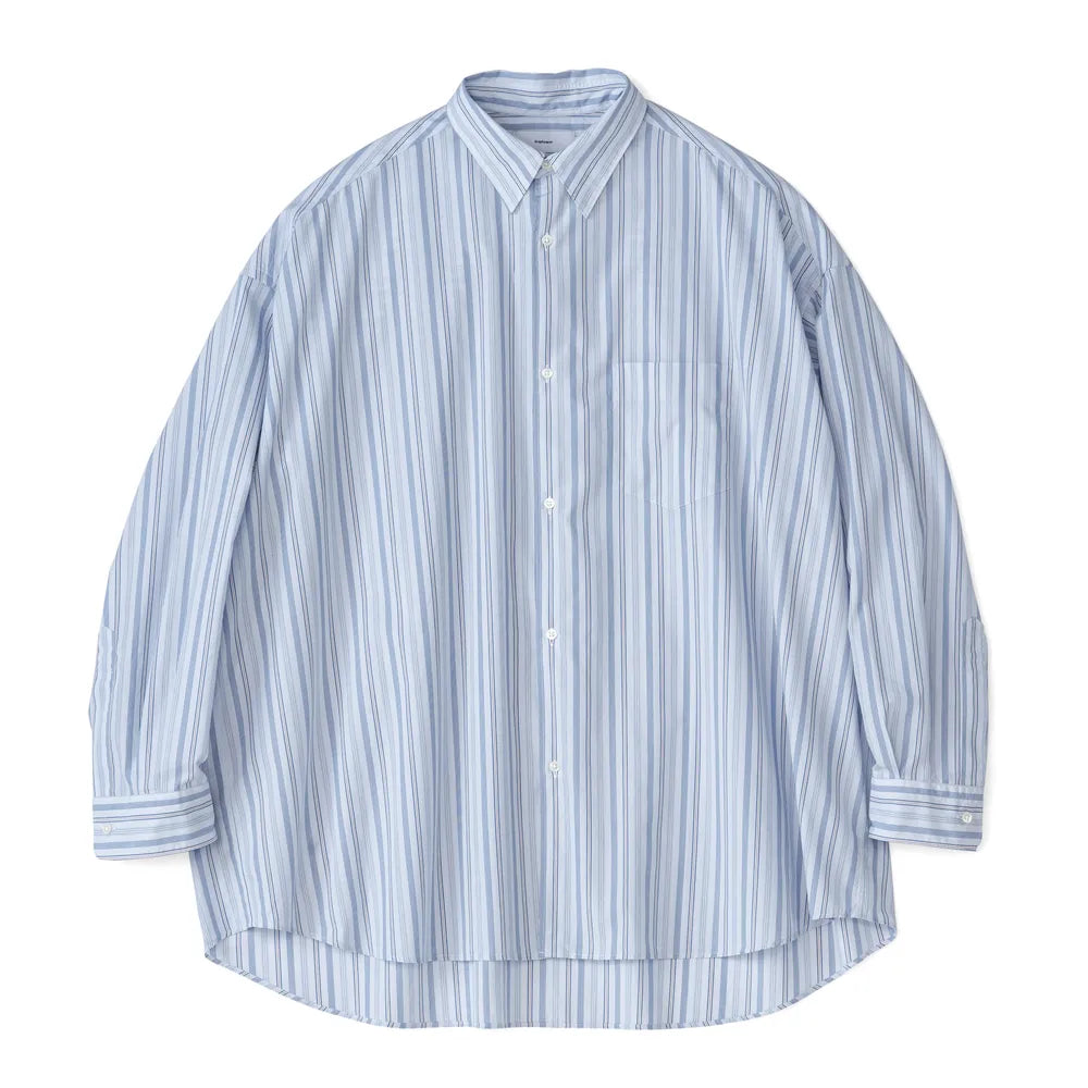 Graphpaper / Broad L/S Oversized Regular Collar Shirt (GM243-50001STB)