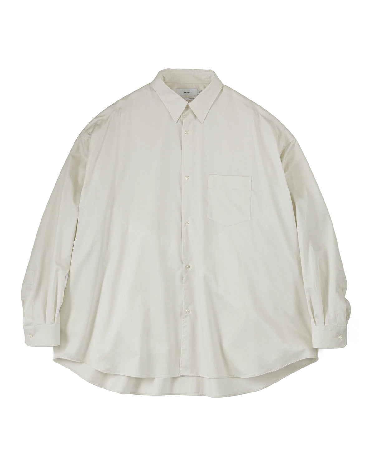 Graphpaper / Silicon Poplin Oversized Regular Collar Shirt (GM251-50144)