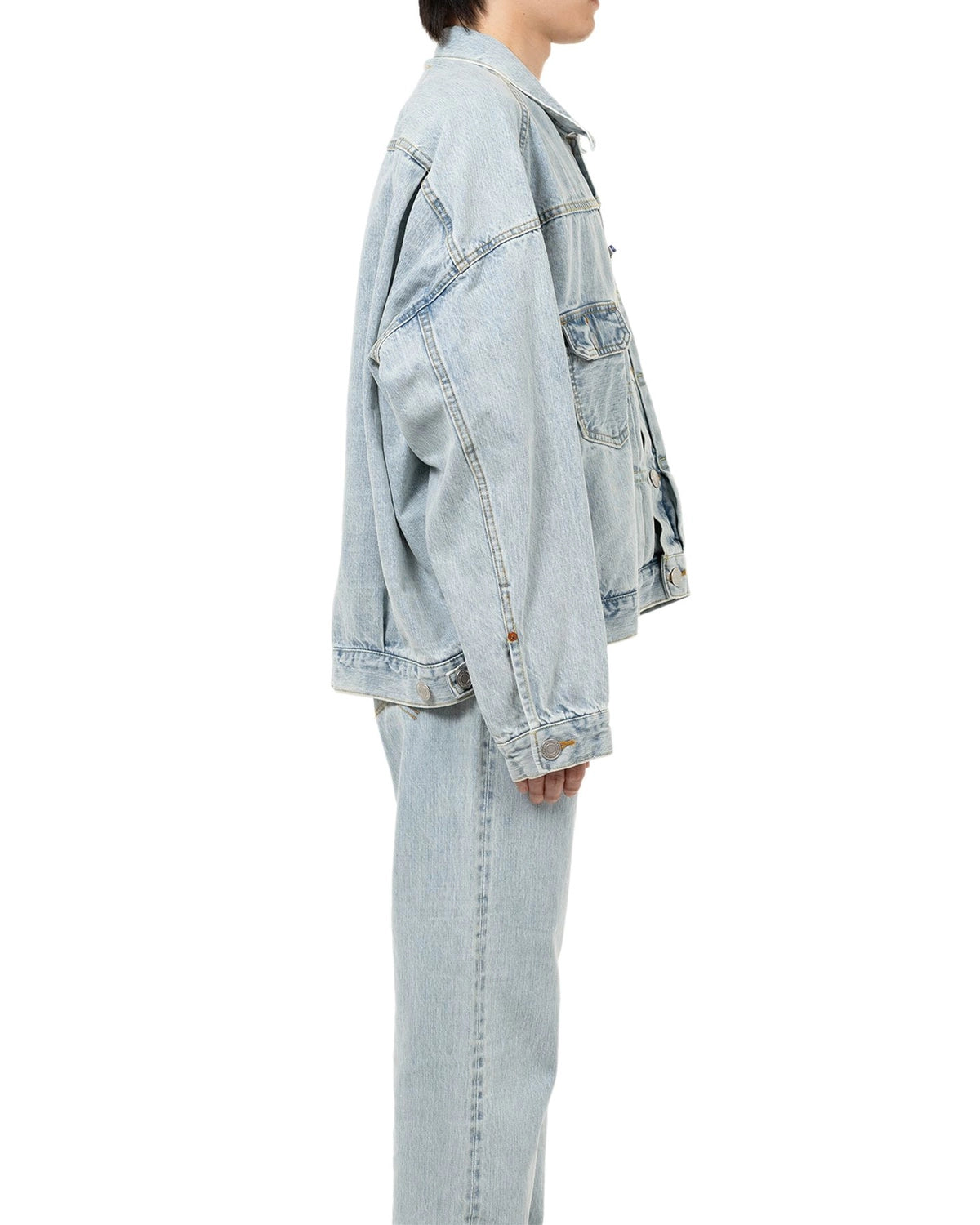 Maison MIHARA YASUHIRO in・stru(men-tal). / Bleached Denim Jacket (I14BL051)