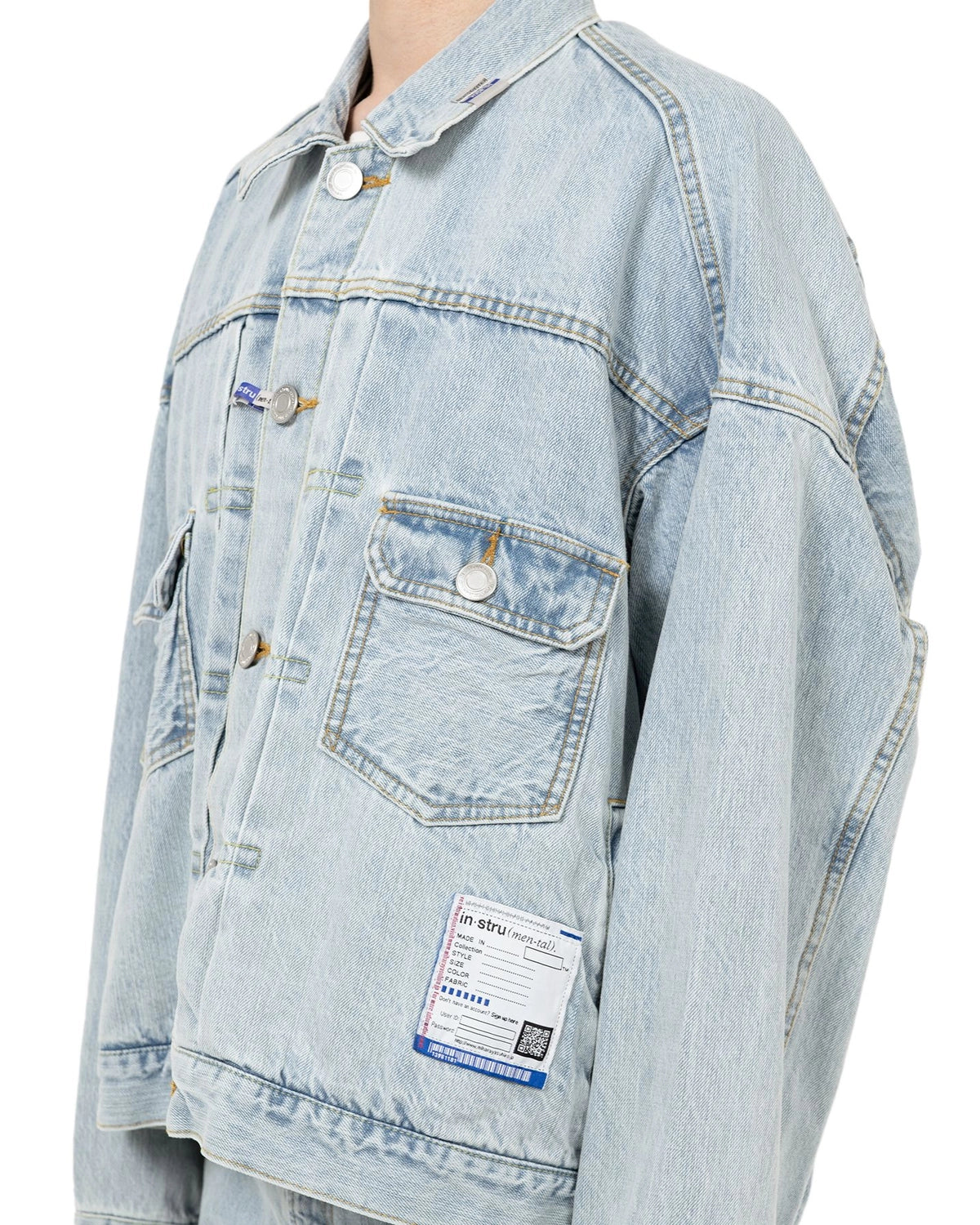 Maison MIHARA YASUHIRO in・stru(men-tal). / Bleached Denim Jacket (I14BL051)