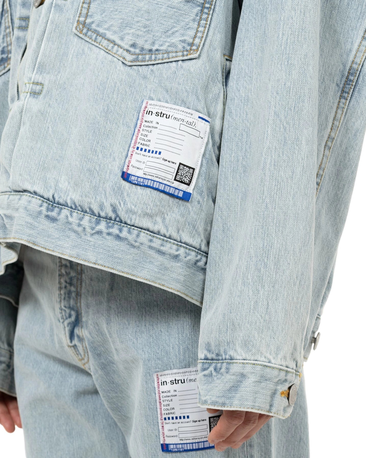 Maison MIHARA YASUHIRO in・stru(men-tal). / Bleached Denim Jacket (I14BL051)