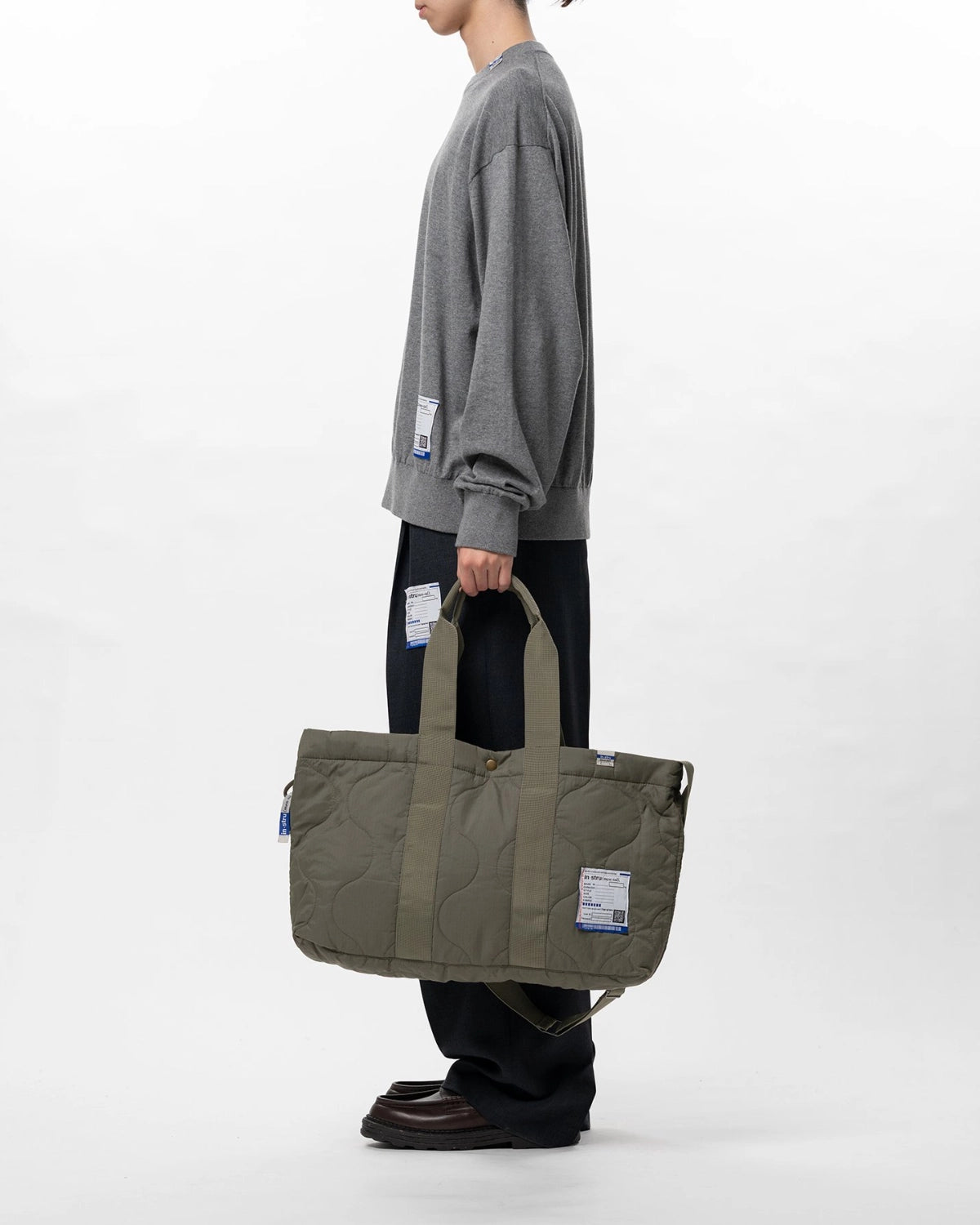 Maison MIHARA YASUHIRO in・stru(men-tal). / Quilted Ripstop Bag (I16BG741)