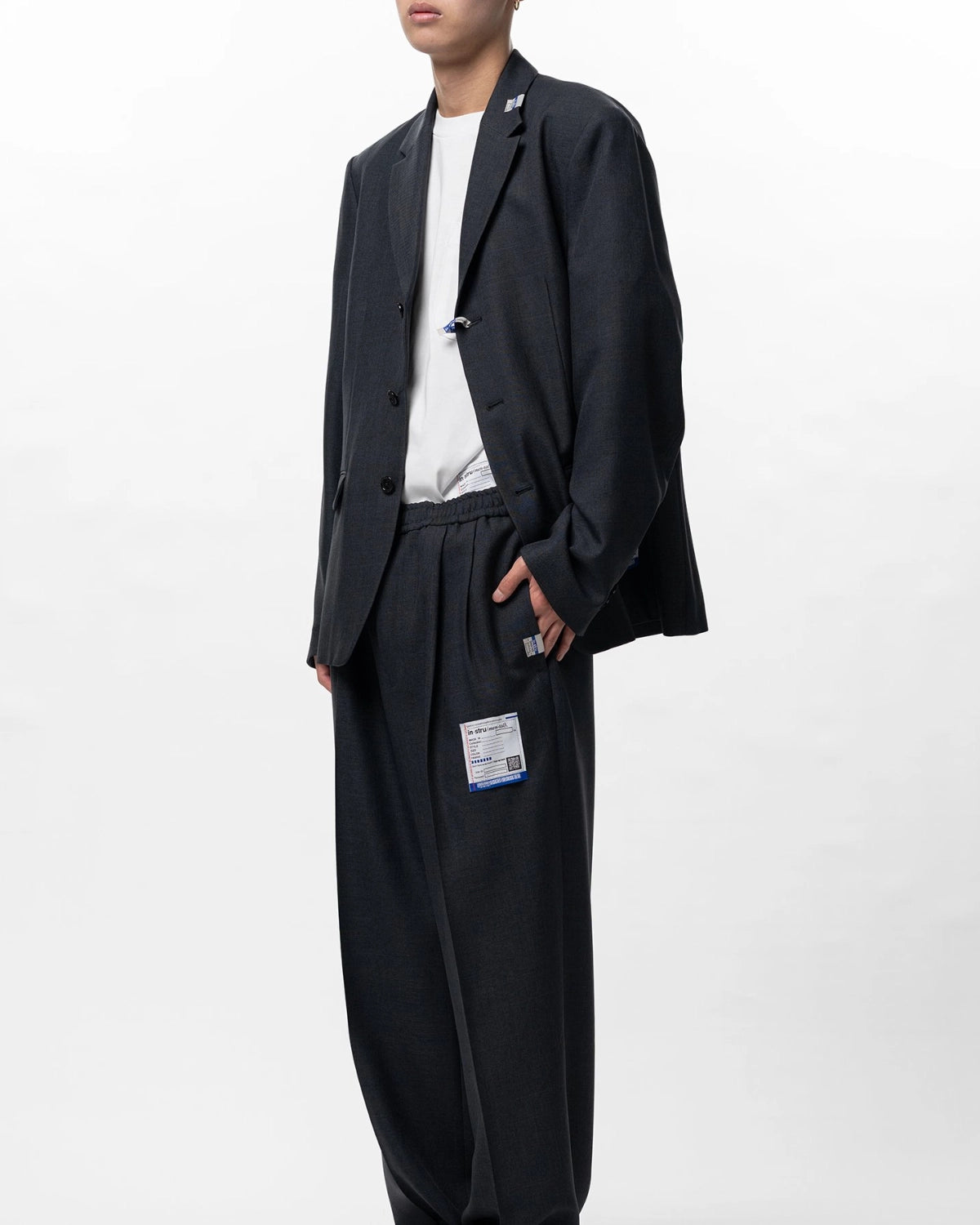 Maison MIHARA YASUHIRO  in・stru(men-tal). / Sharkskin Wool Tailored Jacket (I16JK101)