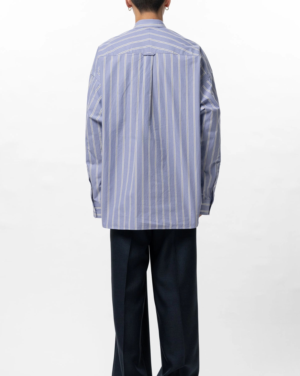 Maison MIHARA YASUHIRO in・stru(men-tal). / Cotton High Density Stripe Long-sleeve Shirt (I16SH111)