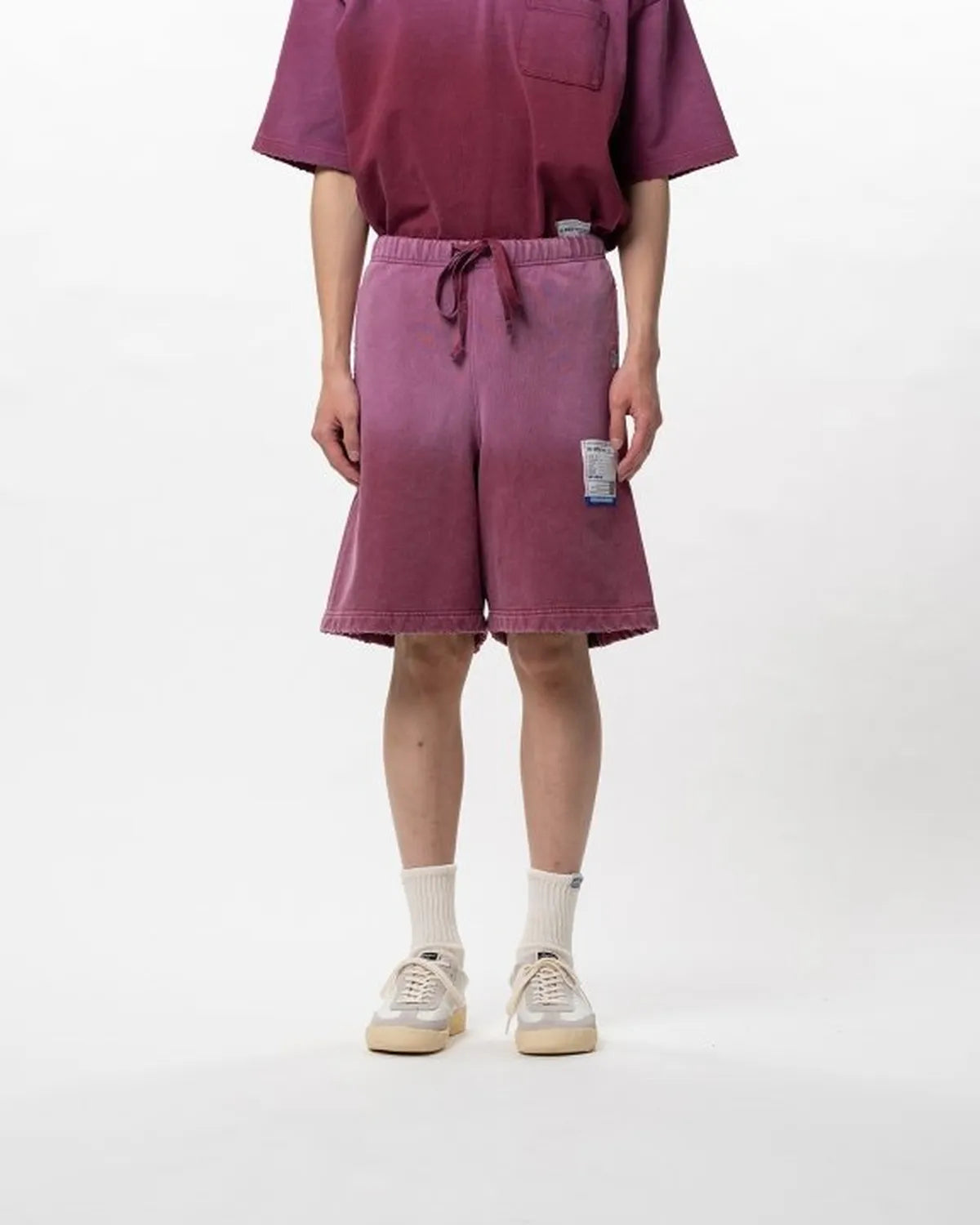 Maison MIHARA YASUHIRO in・stru(men-tal). / Sun Faded Like Distressed Sweat Shorts (I16SP563)