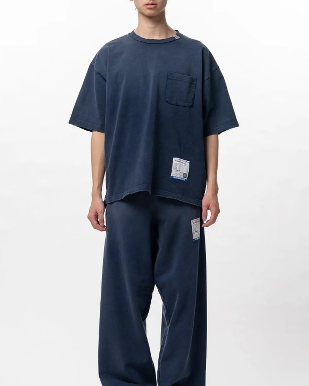 Maison MIHARA YASUHIRO in・stru(men-tal). / Sun Faded Like Distressed Pocket T-shirt (I16TS571)