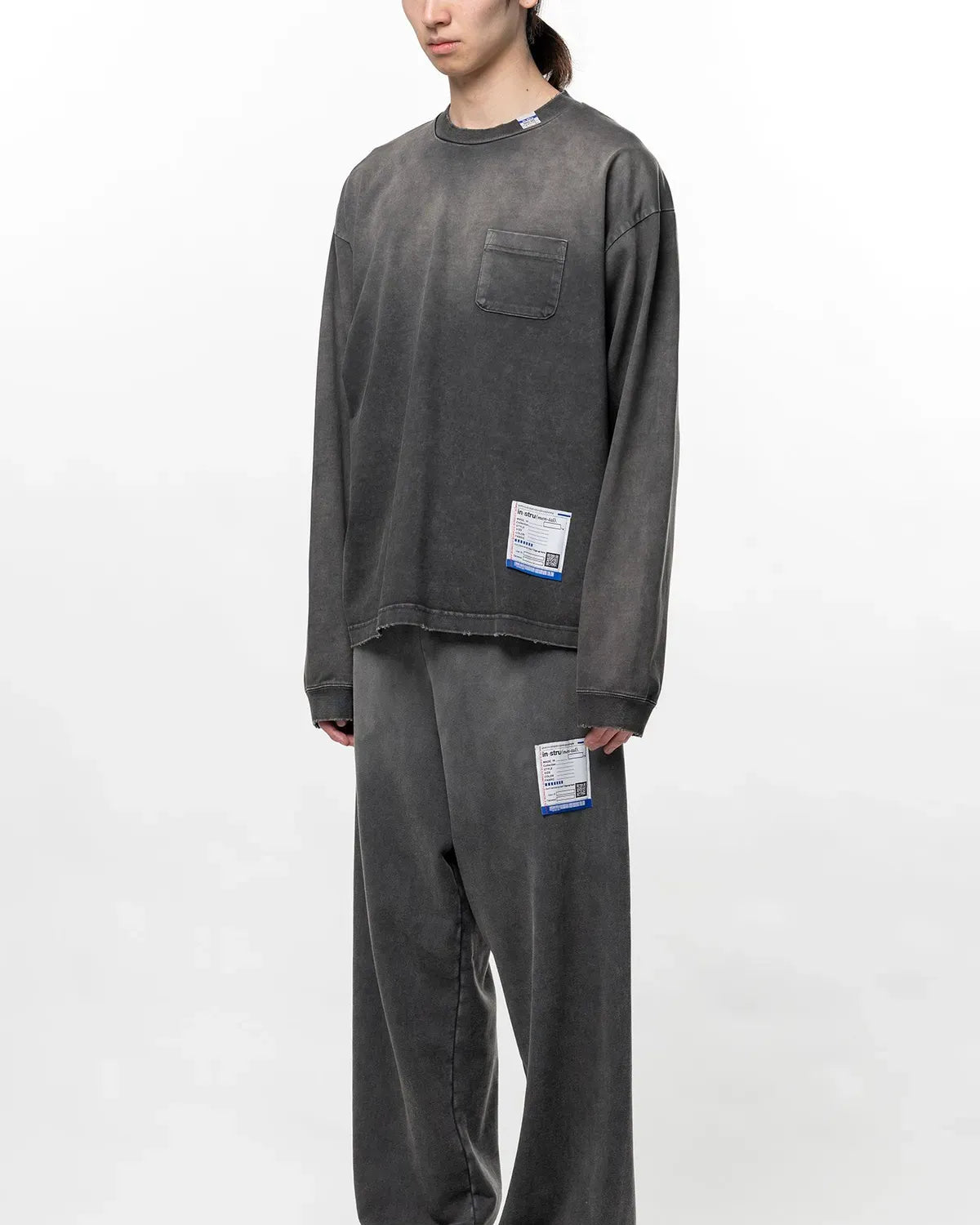 Maison MIHARA YASUHIRO in・stru(men-tal). / Sun Faded Like Distressed Long Sleeve T-Shirt (I17LT525)
