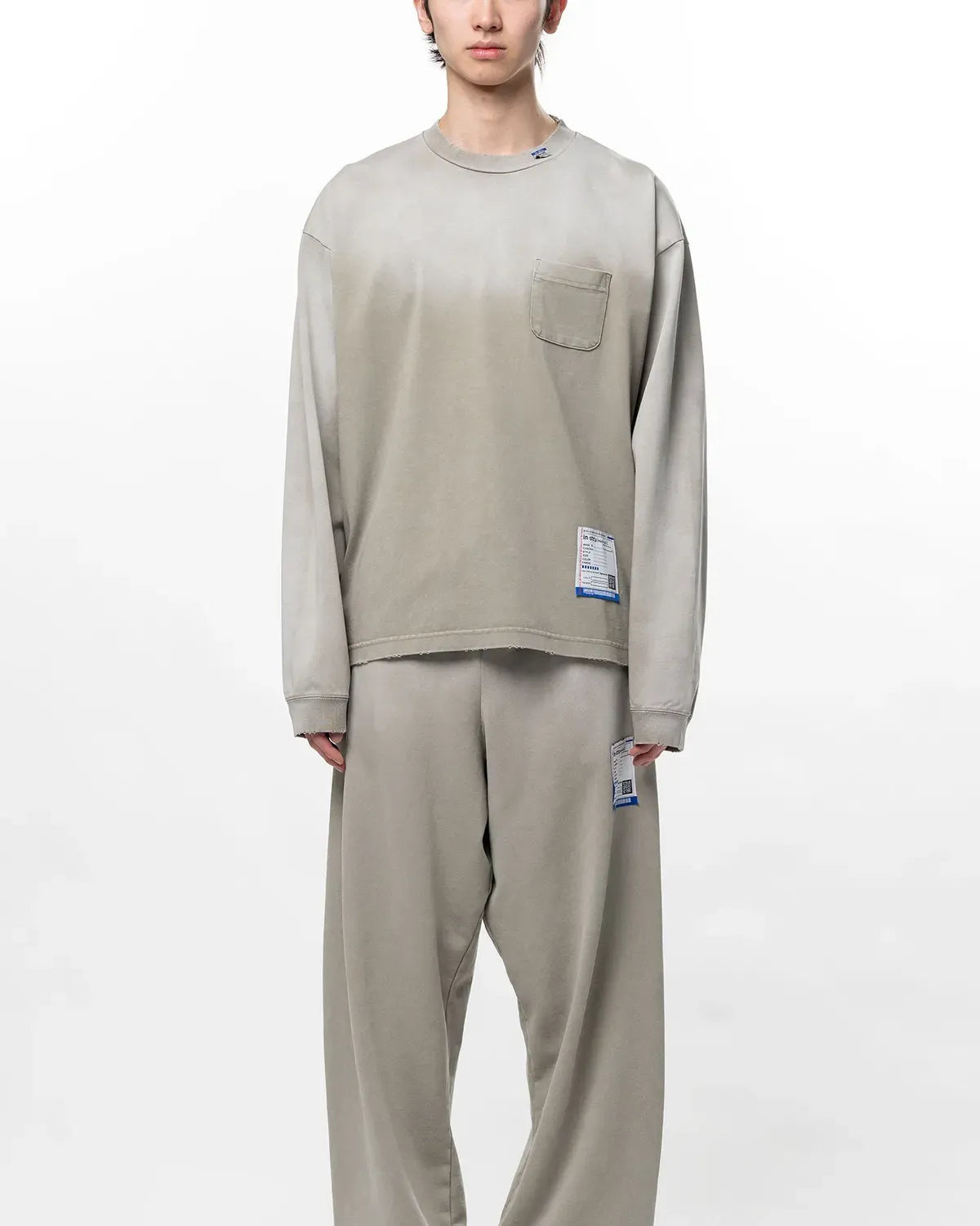 Maison MIHARA YASUHIRO in・stru(men-tal). / Sun Faded Like Distressed Long Sleeve T-Shirt (I17LT525)