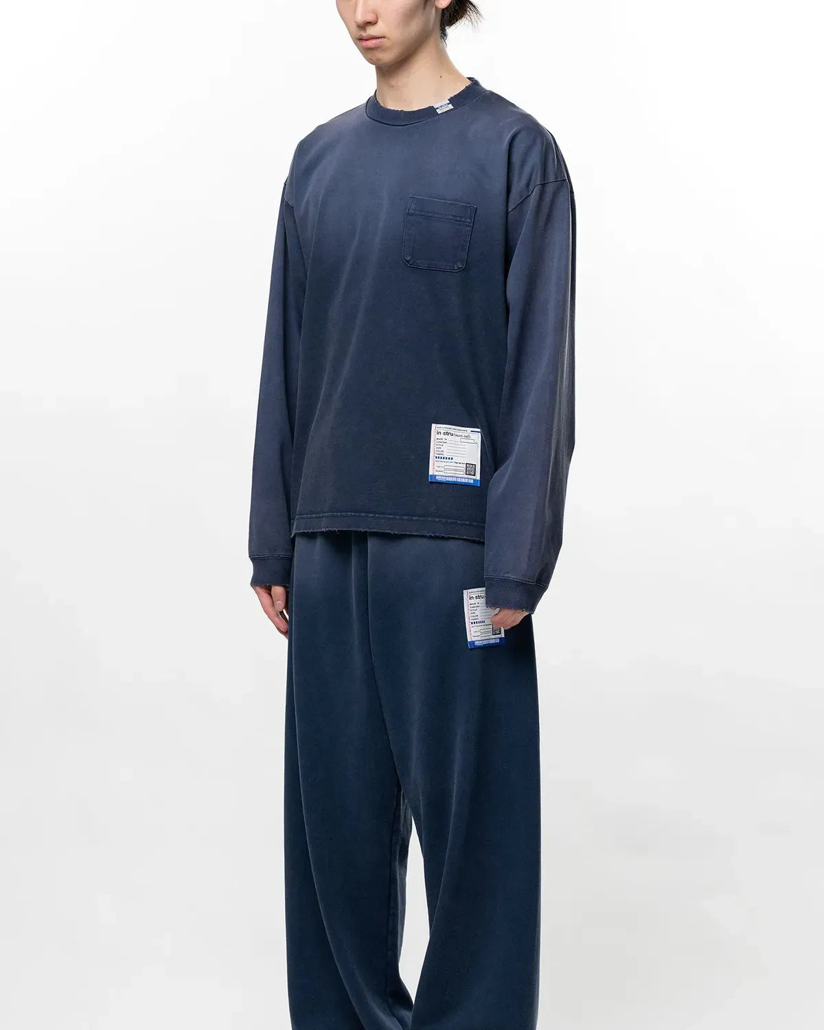 Maison MIHARA YASUHIRO in・stru(men-tal). / Sun Faded Like Distressed Long Sleeve T-Shirt (I17LT525)