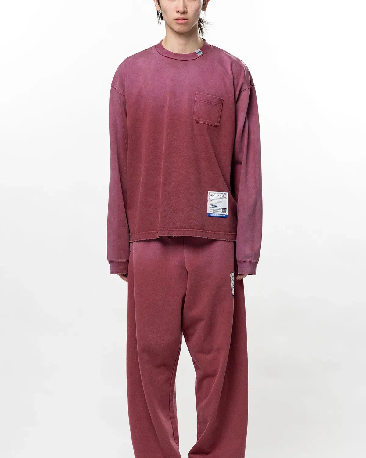 Maison MIHARA YASUHIRO in・stru(men-tal). / Sun Faded Like Distressed Long Sleeve T-Shirt (I17LT525)