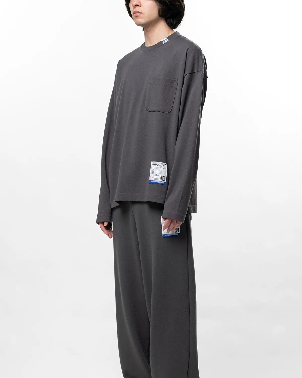 Maison MIHARA YASUHIRO in・stru(men-tal). / Heavy Weight Jersey Pocket Long-sleeve T-shirt (I17LT536)