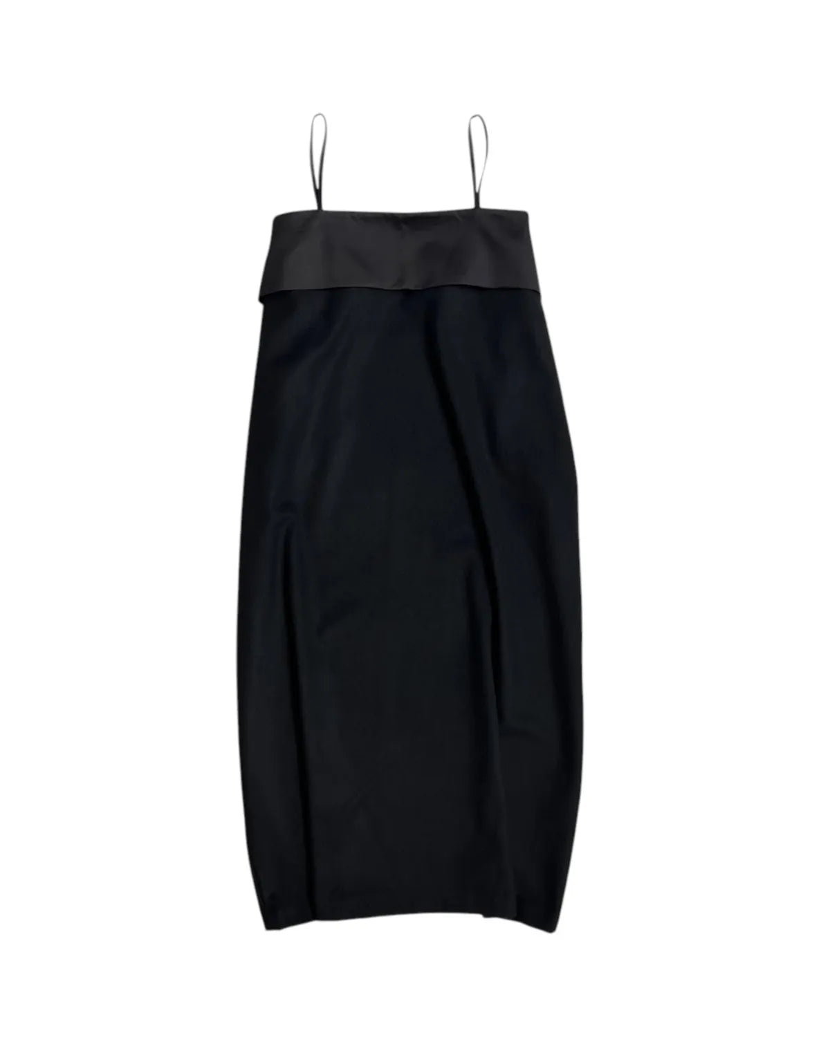 IHNN の Draped Wool Slip Dress (ID26A-OP02)