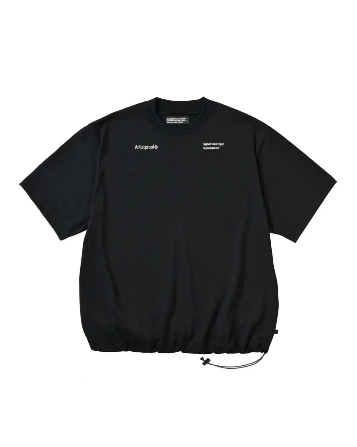 ARTIST PROOF / Art Fair 2003 S/S T-shirt w/Drawcord Black (NEWYORK/L.A./SEOUL/LONDON) (ATPF-038T-P)