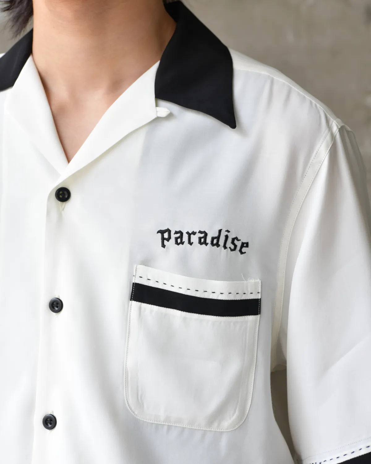 WACKO MARIA(ワコマリア) / OMBRE CHECK OPEN COLLAR SHIRT S/S -TYPE
