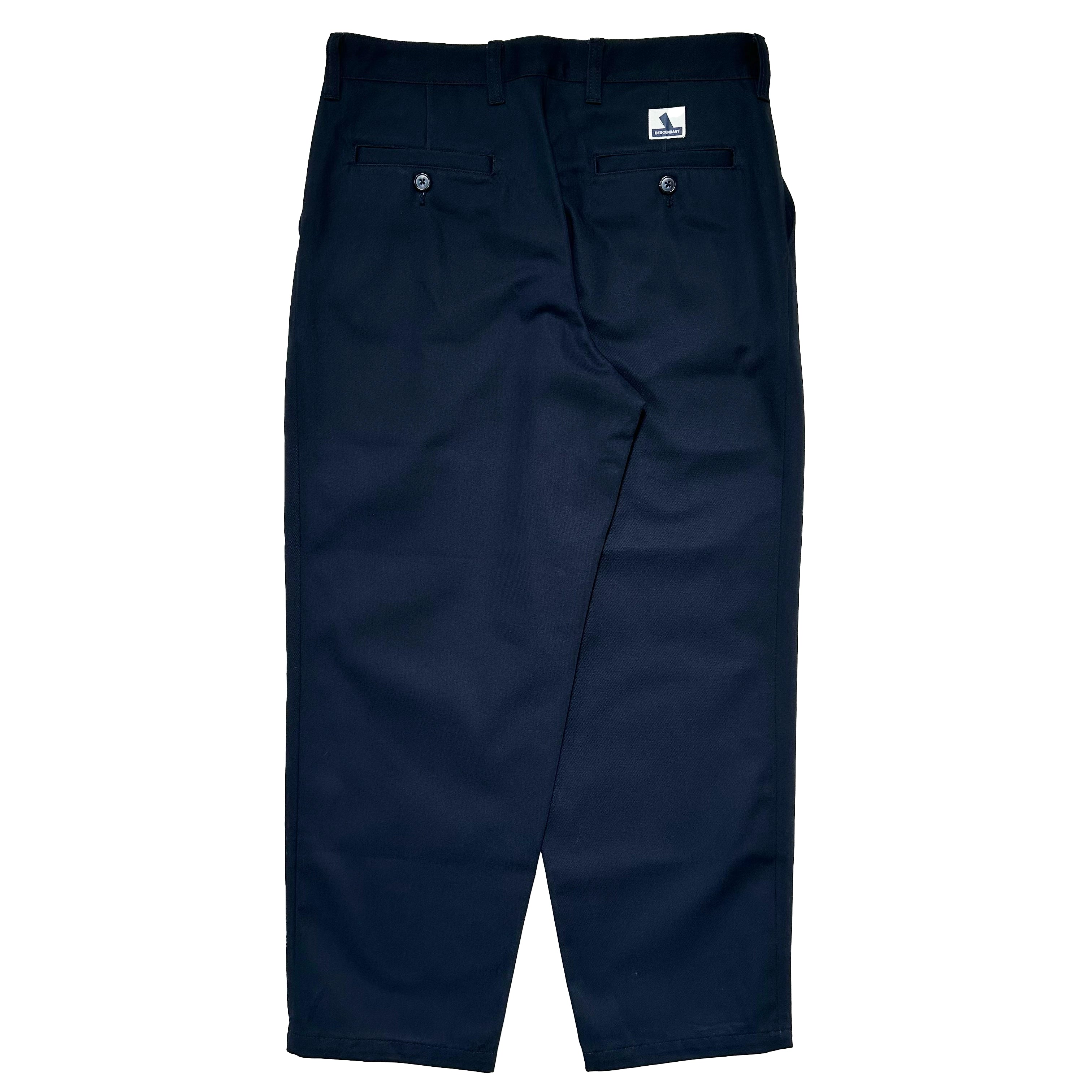 DESCENDANT / ORGANIC COTTON TWILL TROUSERS