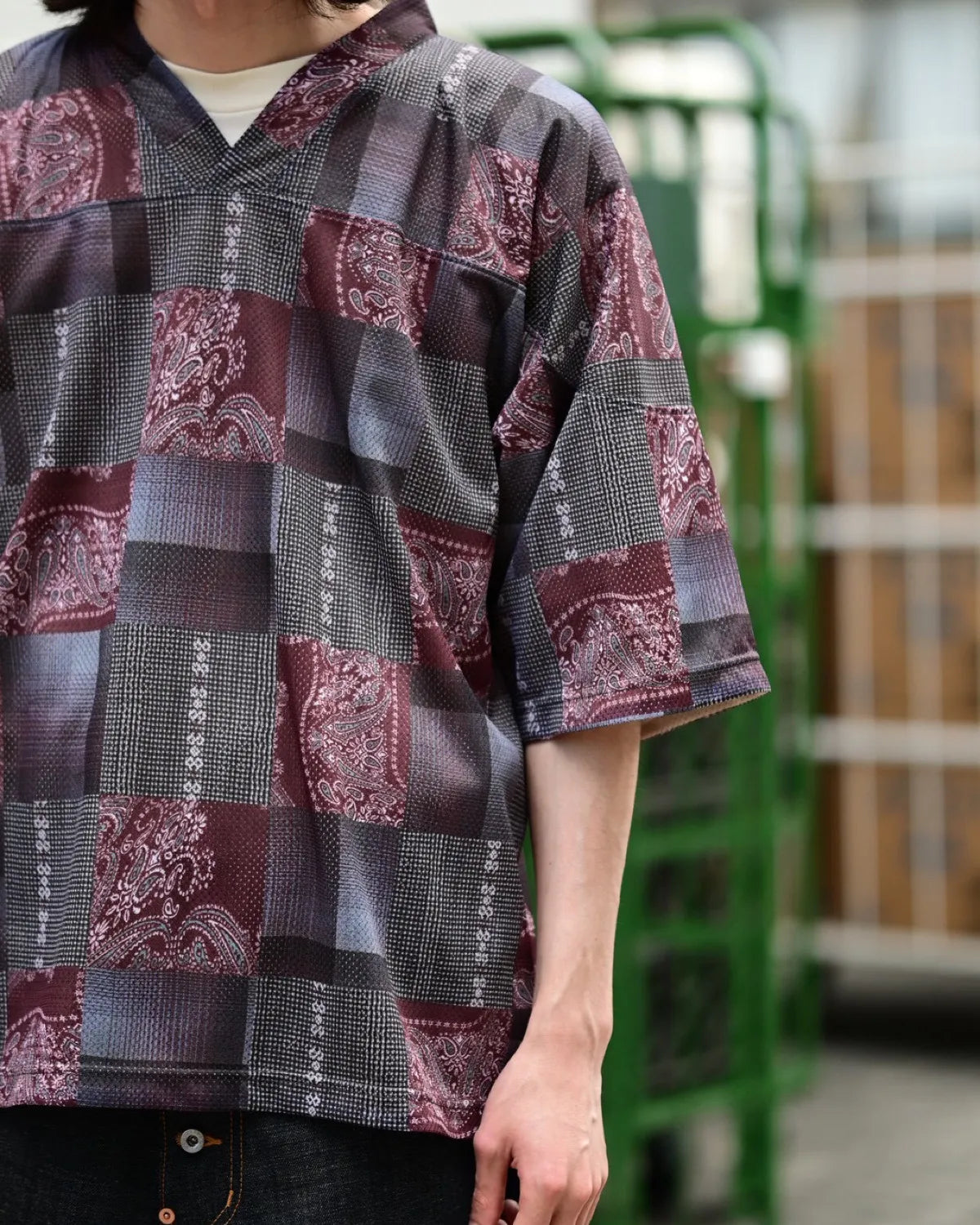 SUGARHILL × CarService / "CS" 2FACE MESH HOCKEY SHIRTS (26880505)