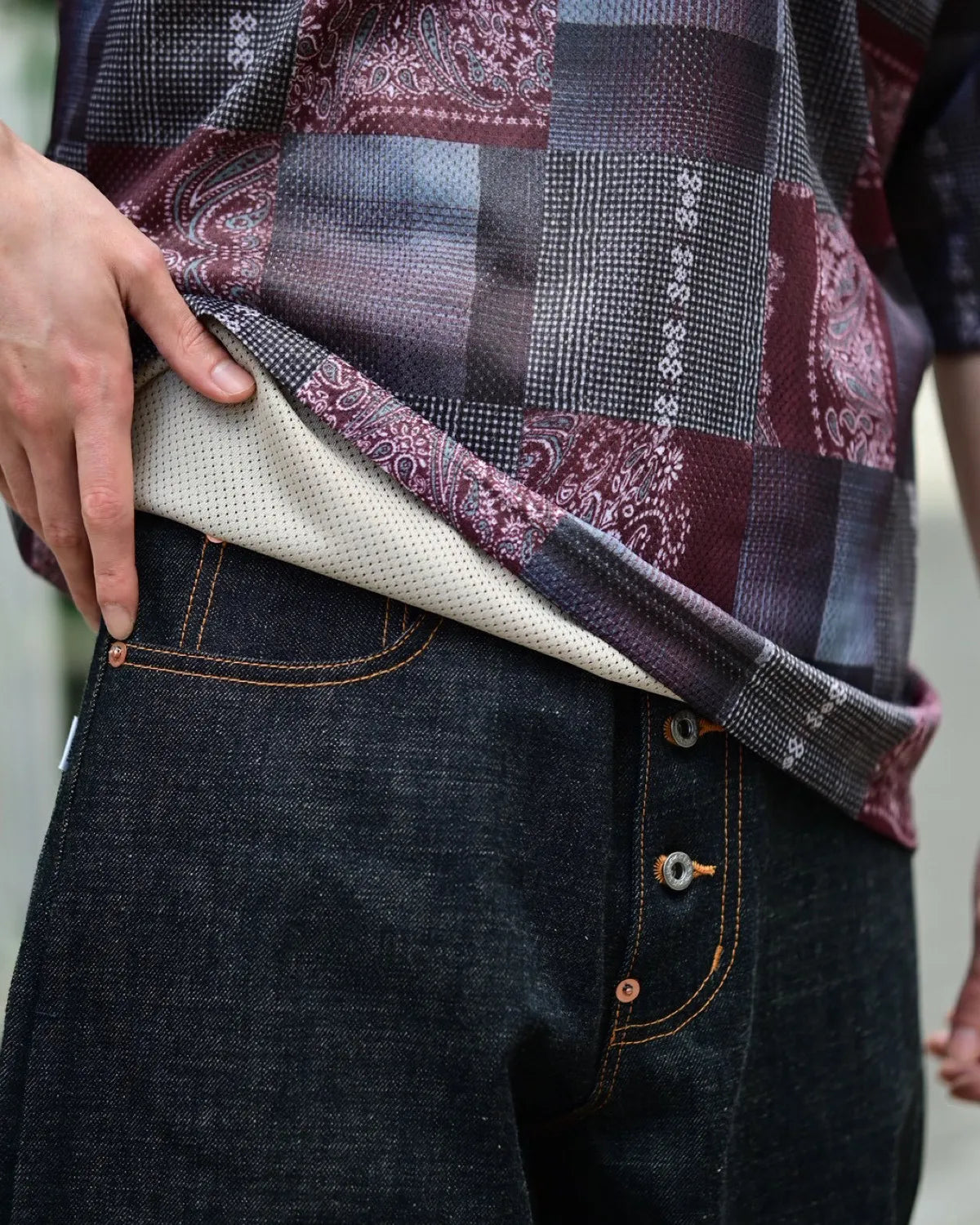 SUGARHILL × CarService / "CS" 2FACE MESH HOCKEY SHIRTS (26880505)