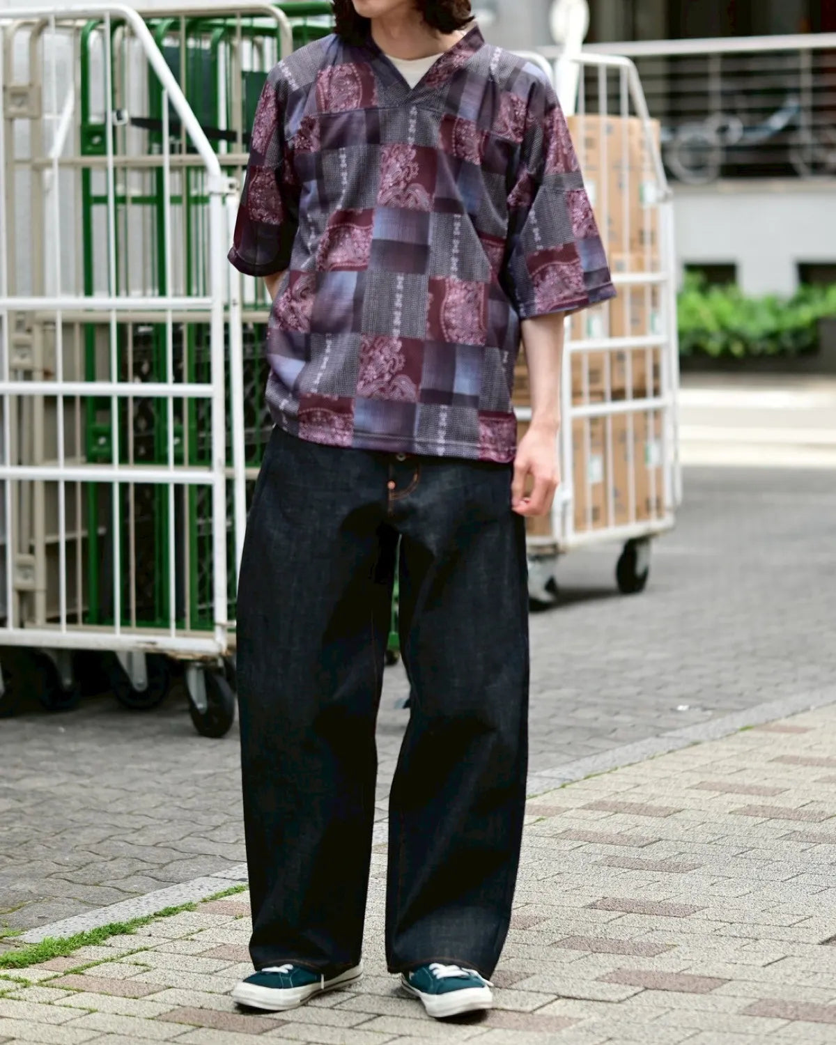 SUGARHILL × CarService / "CS" 2FACE MESH HOCKEY SHIRTS (26880505)