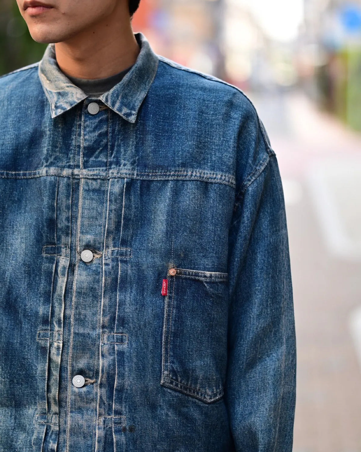 eYe JUNYA WATANABE MAN × Levis × Ber Ber Jin / 麻オックス 転写プリント Levis Wネーム Ber Ber Jin (WQ-J904-100)