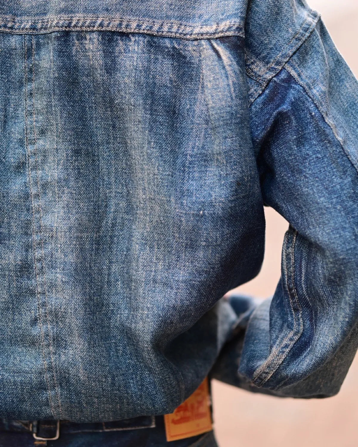 eYe JUNYA WATANABE MAN × Levis × Ber Ber Jin / 麻オックス 転写プリント Levis Wネーム Ber Ber Jin (WQ-J904-100)