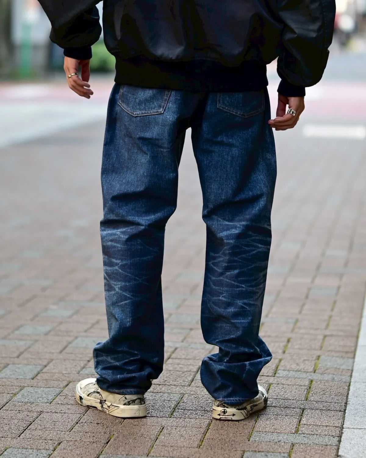 eYe JUNYA WATANABE MAN × New Manual / 綿ナイロンツイル 転写プリント New Manual Wネーム (WQ-P903-100)