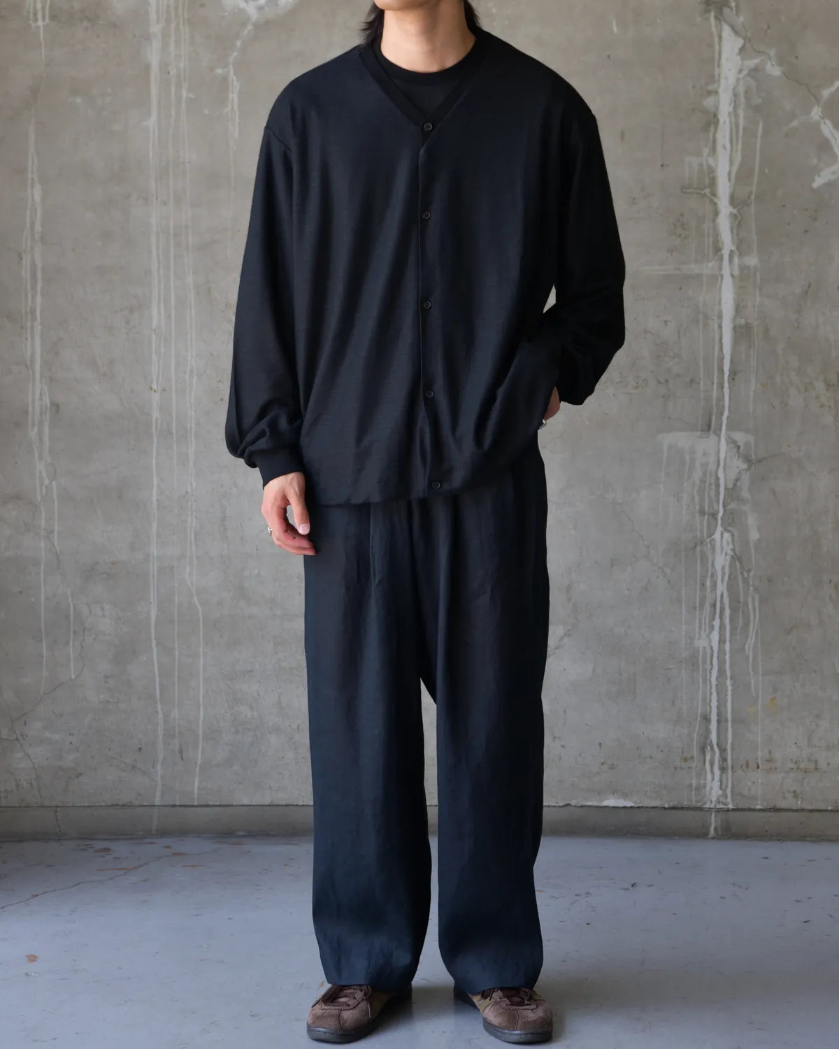 MARKAWARE(マーカウェア) / Hemp Shirting / Double Pleated Easy