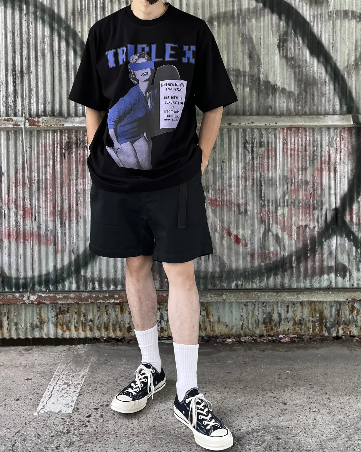 GOD SELECTION XXX / Back logo Cotton Easy shorts (GX-S26-SP-03)