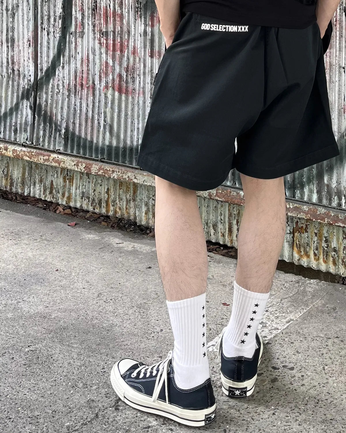 GOD SELECTION XXX / Back logo Cotton Easy shorts (GX-S26-SP-03)