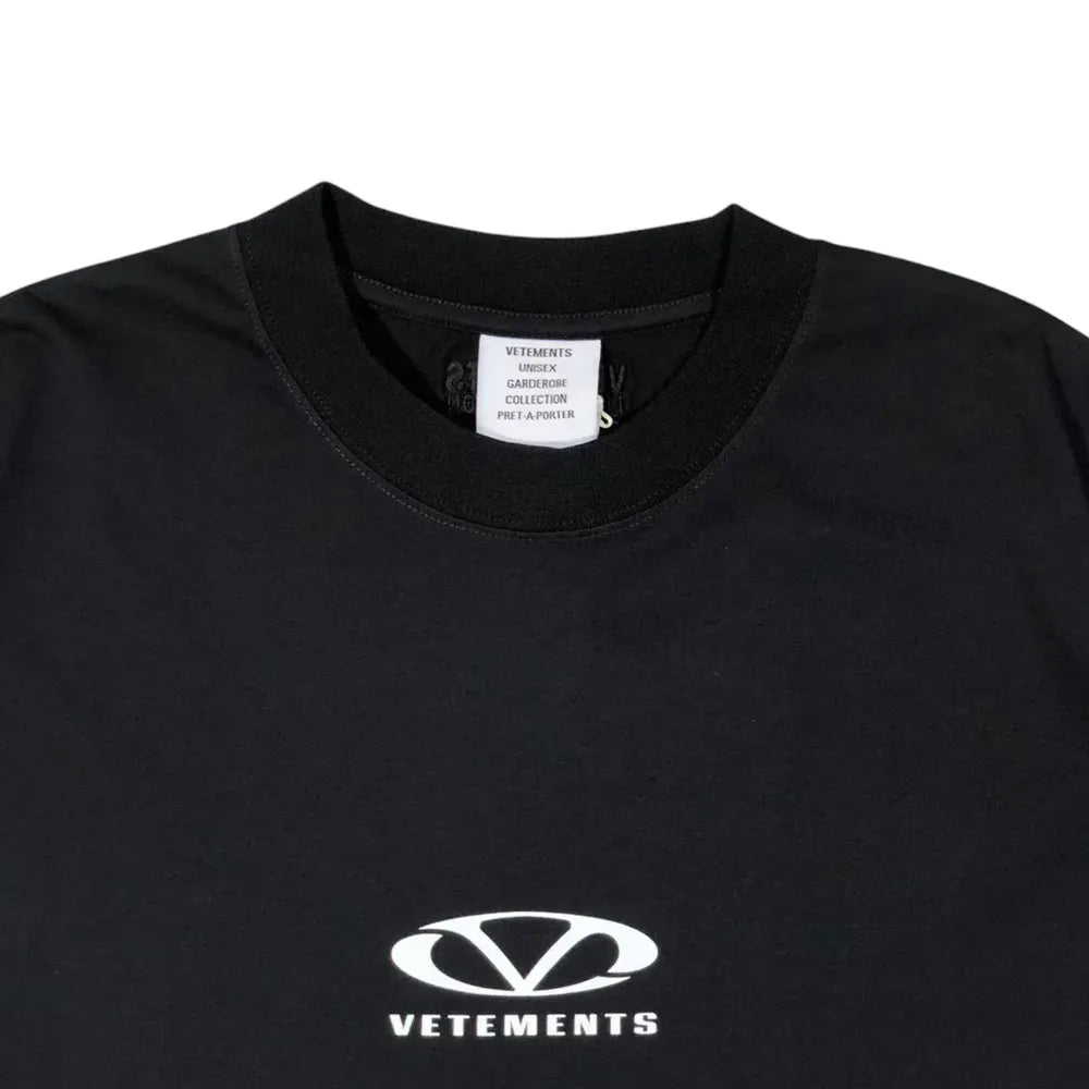 VETEMENTS / OVAL LOGO OVERSIZED T-SHIRT (UA66TR605BW1000)