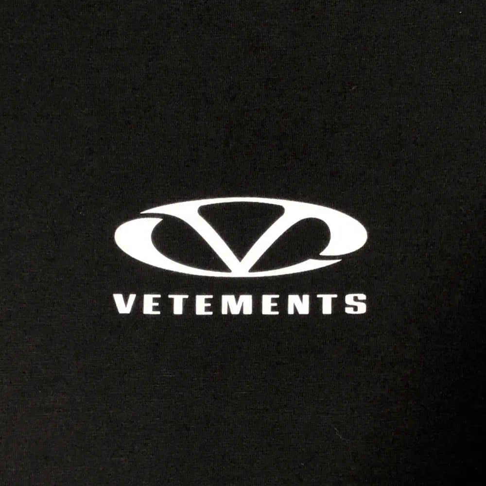 VETEMENTS / OVAL LOGO OVERSIZED T-SHIRT (UA66TR605BW1000)