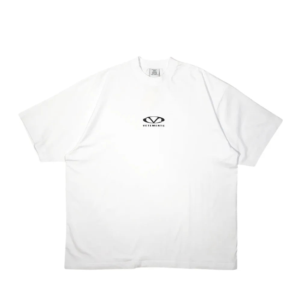 VETEMENTS / OVAL LOGO OVERSIZED T-SHIRT (UA66TR605BW1000)