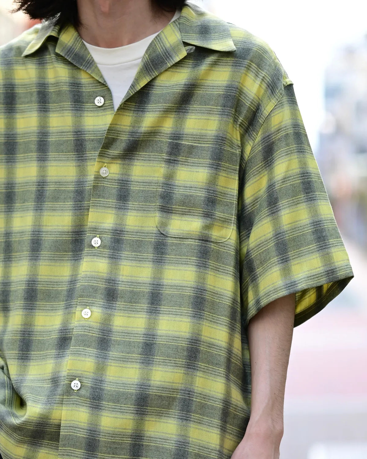 WACKO MARIA(ワコマリア) / OMBRE CHECK OPEN COLLAR SHIRT S/S -TYPE