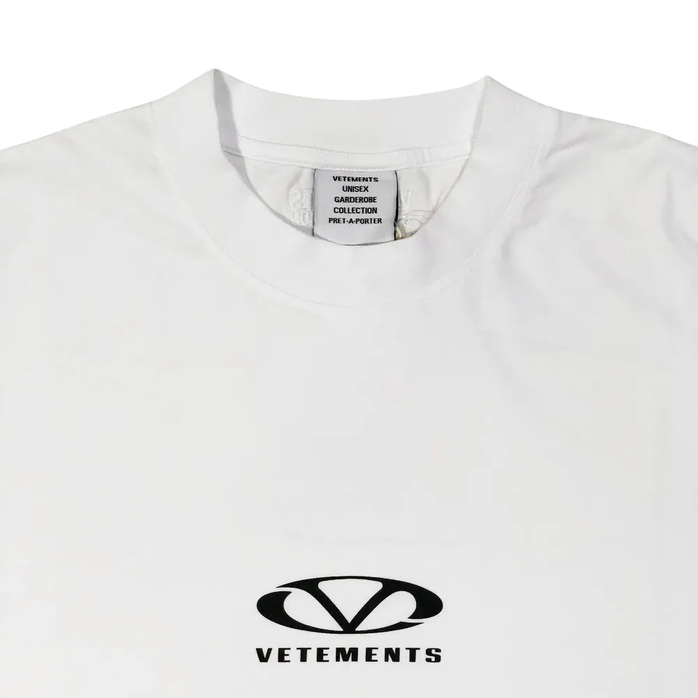 VETEMENTS / OVAL LOGO OVERSIZED T-SHIRT (UA66TR605BW1000)