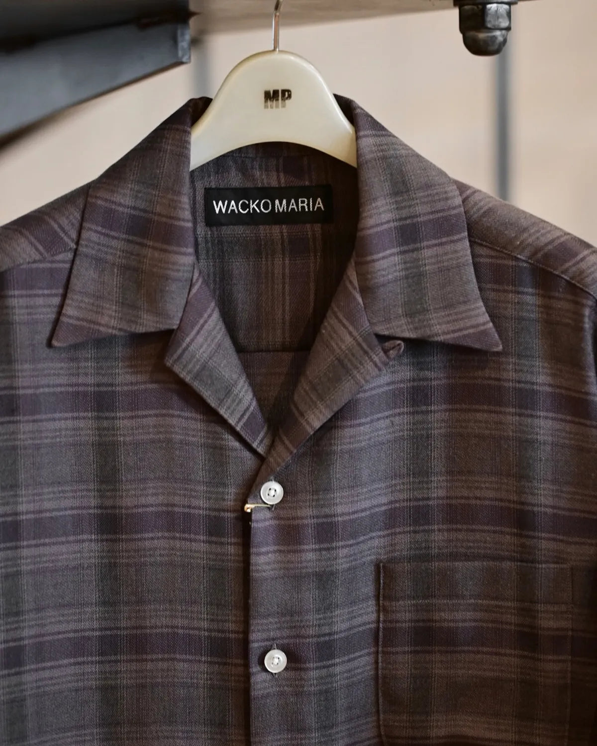WACKO MARIA(ワコマリア) / OMBRE CHECK OPEN COLLAR SHIRT S/S -TYPE