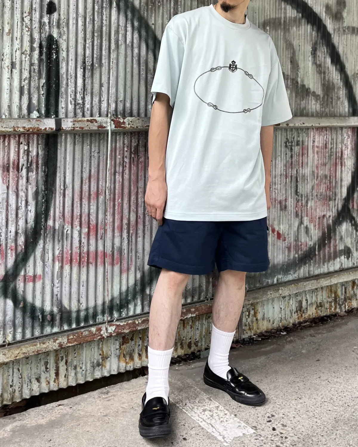 GOD SELECTION XXX / "Oval Rope" Logo Tee (GX-S26-ST-11)