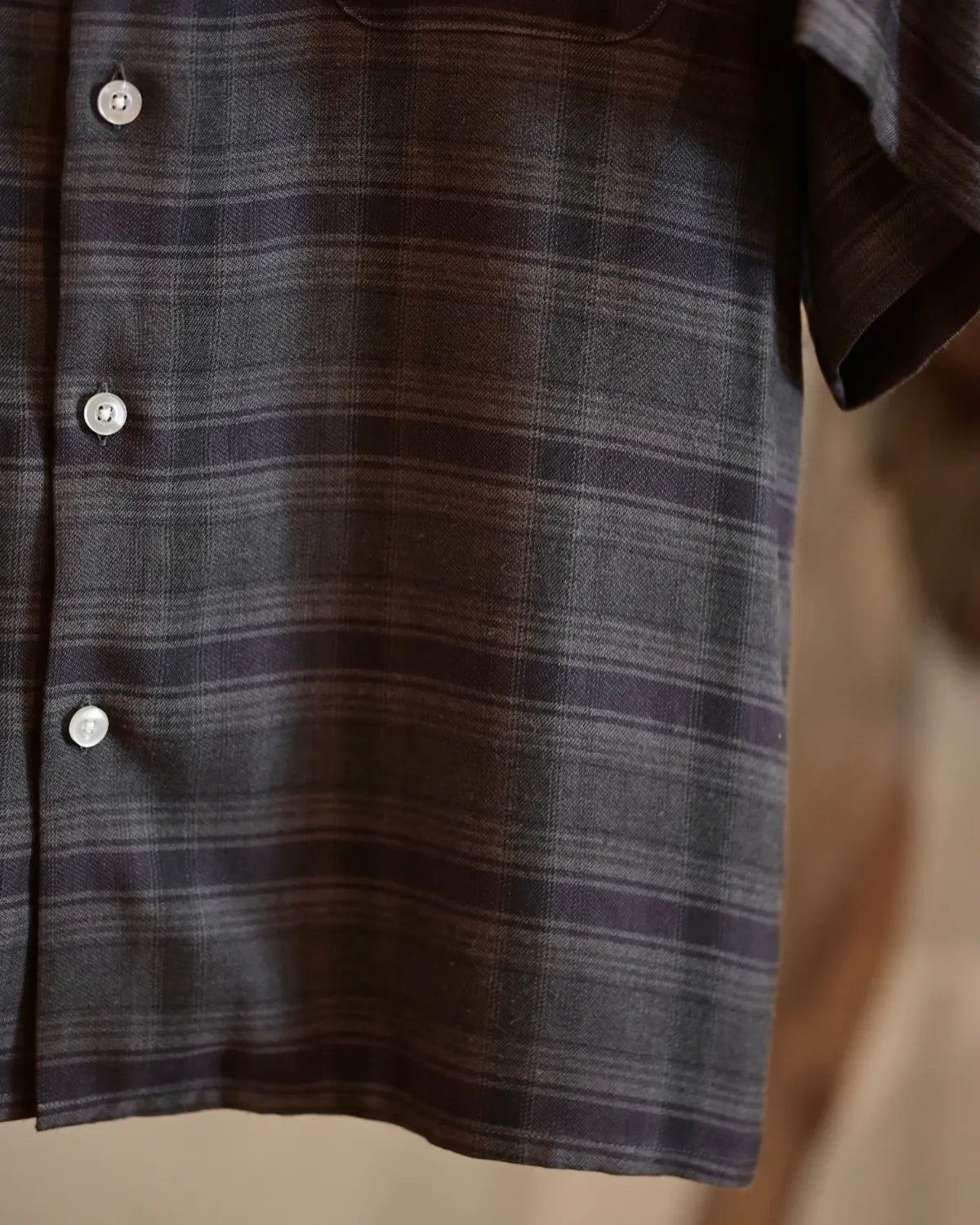 WACKO MARIA(ワコマリア) / OMBRE CHECK OPEN COLLAR SHIRT S/S -TYPE WACKO MARIA(ワコマリア) / OMBRE CHECK OPEN COLLAR SHIRT S/S -TYPE