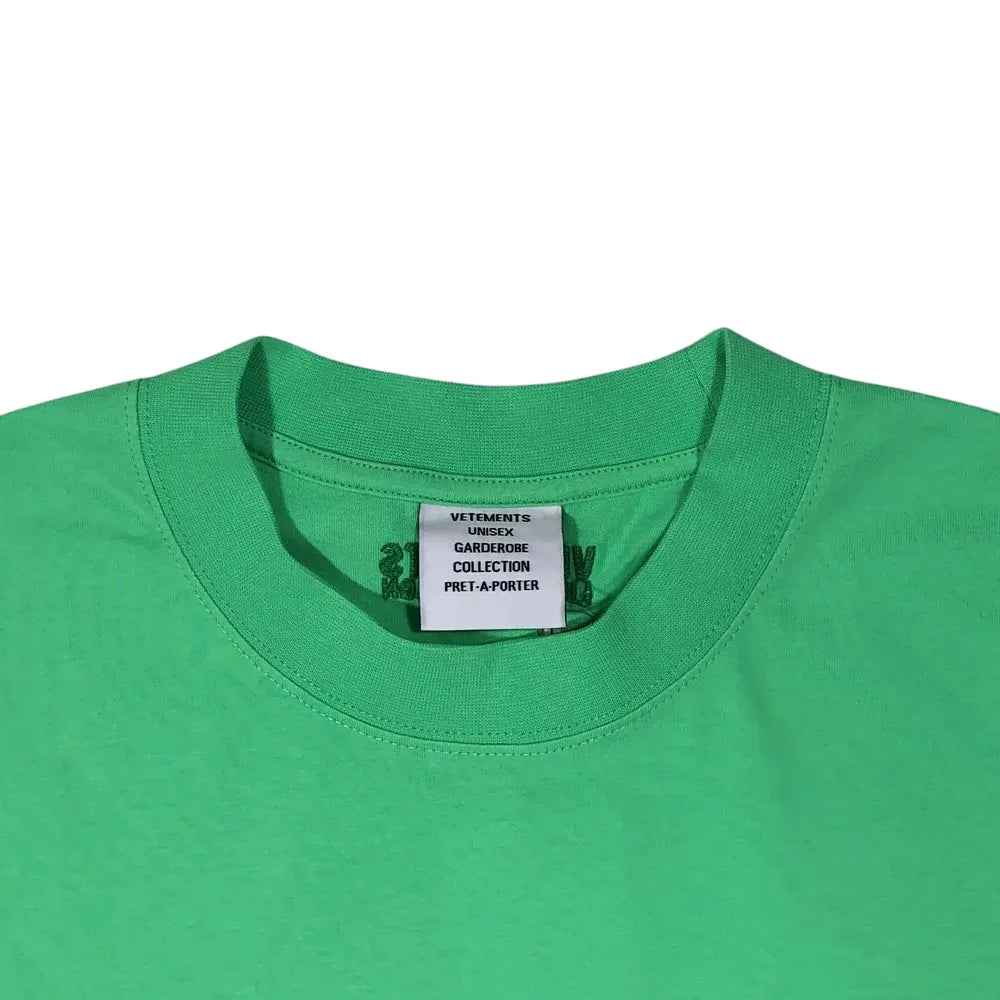 VETEMENTS / OVAL LOGO CROPPED BOXY T-SHIRT (UA66TR600E1000)