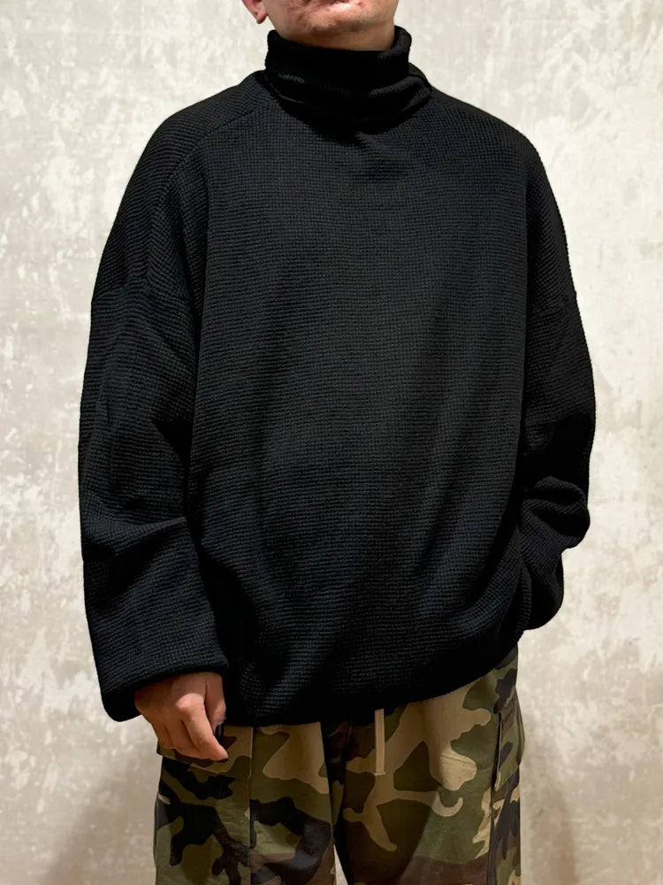 ESSENTIALS / WAFFLE TURTLENECK (192BT246140F)