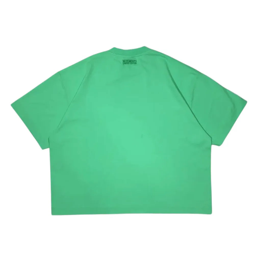 VETEMENTS / OVAL LOGO CROPPED BOXY T-SHIRT (UA66TR600E1000)