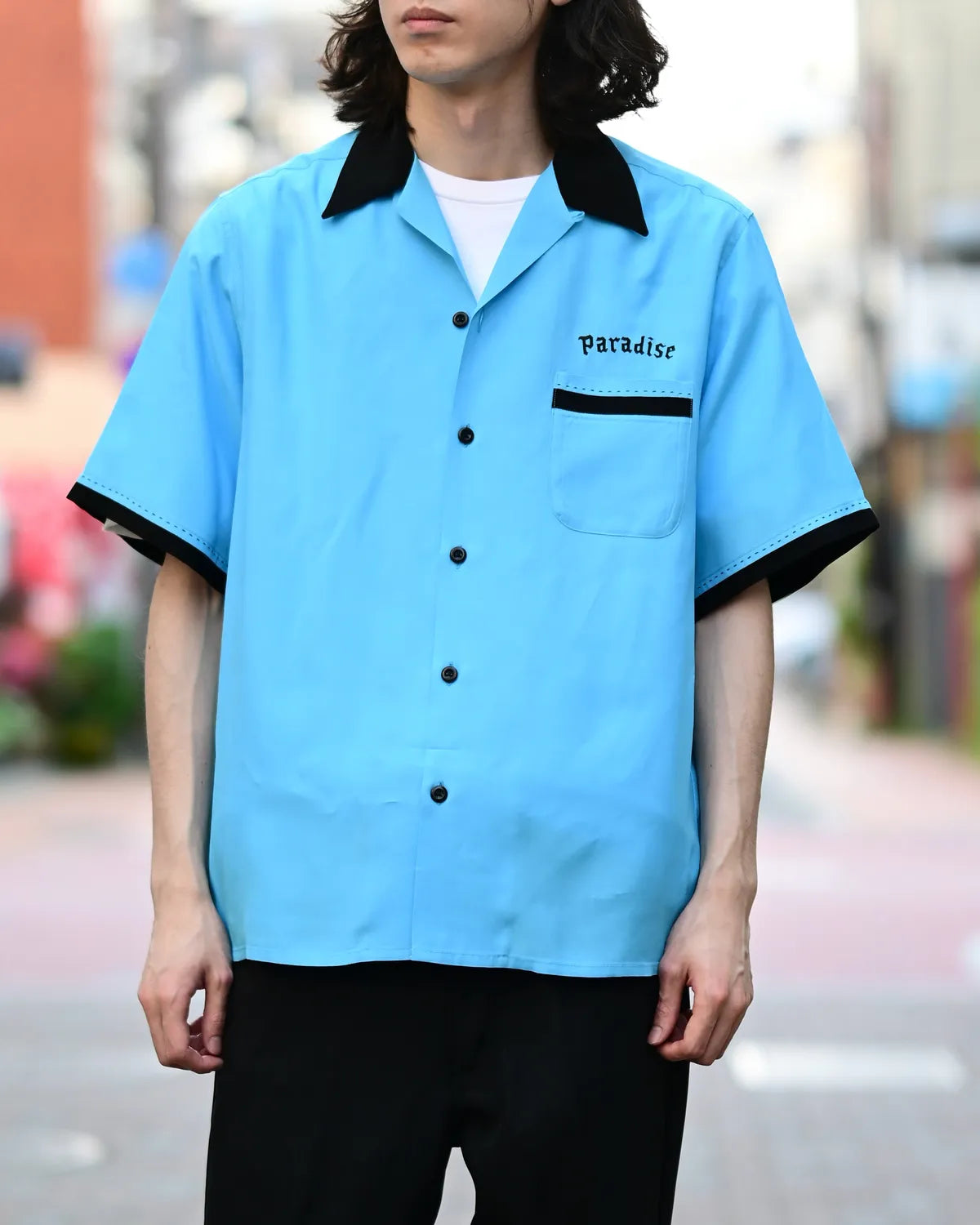 WACKO MARIA(ワコマリア) / OMBRE CHECK OPEN COLLAR SHIRT S/S -TYPE