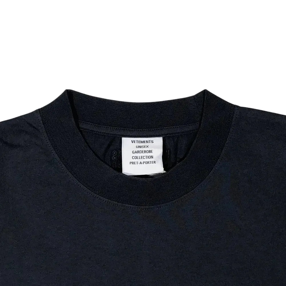 VETEMENTS / OVAL LOGO CROPPED BOXY T-SHIRT (UA66TR600E1000)